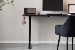 Damian hæve- og sænkebord skrivebord 120x60 cm i sort