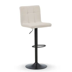 Diana - beige justerbar barstol med drejefunktion 360 grader