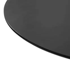 Diego rundt spisebord i sort med trompetfod Ø90 cm