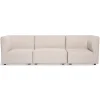 Emilia modulsofa i beige med 3 moduler L: 243 x D: 79 cm x H: 72 cm