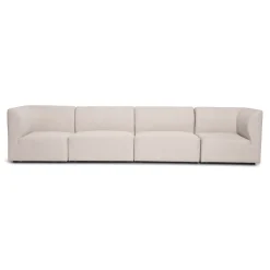 Emilia modulsofa i beige 4 moduler L: 328 X D: 79 X H: 72 cm