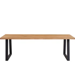 Esther plankebord - 200x95 cm - naturligt olieret eg med firkantet ben (Forberedt til tillægsplader)