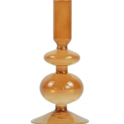 Fendi glas lysestage amber 15 cm