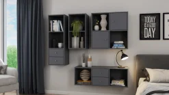 Flora lågesæt  (2 låger) - Grå