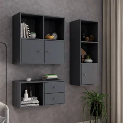 Flora skuffer til Flora reolsystem (2 skuffer) - Grå