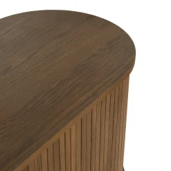 Florence jalousi skab med lameller i røget eg 160x45x75 cm