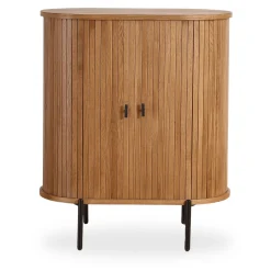 Florence jalousi skab med lameller i eg 70x40x85 cm