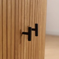 Florence jalousi skab med lameller i eg 70x40x85 cm