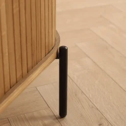 Florence jalousi skab med lameller i eg 70x40x85 cm