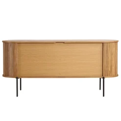 Florence jalousi skab med lameller i eg 160x45x75 cm