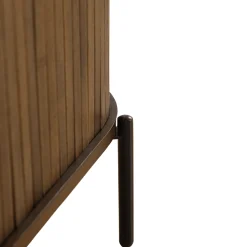 Florence jalousi skab med lameller i røget eg 70x40x85 cm