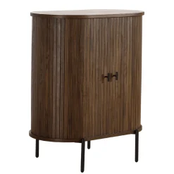 Florence jalousi skab med lameller i røget eg 70x40x85 cm