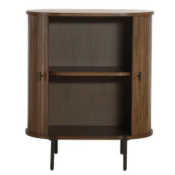 Florence jalousi skab med lameller i røget eg 70x40x85 cm