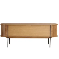 Florence jalousi tv-bord med lameller i eg 138x40x55 cm