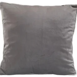 Gabi pyntepude - Grå velour 45x45 cm