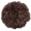 Ægte lammeskindshynde - Brun Ø35 cm