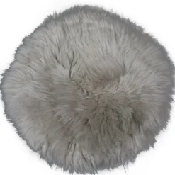 Ægte lammeskindshynde - Grå Ø40 cm