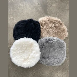 Ægte lammeskindshynde - Grå Ø40 cm