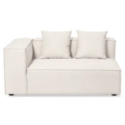 Hailey - Højrevendt chaiselong modulsofa i beige med 3 moduler L: 415 X D: 148 X H: 65 cm