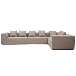 Hailey - Hjørnesofa modulsofa i sand med 4 moduler (Opstilling 2)  L: 368 X D: 247 X H: 65 Cm
