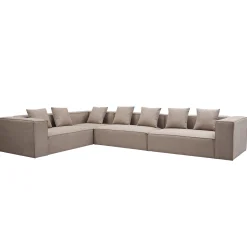 Hailey - Hjørnesofa modulsofa i sand med 4 moduler (Opstilling 1) L: 368 X D: 247 X H: 65 cm