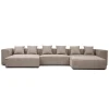 Hailey - Venstrevendt chaiselong modulsofa med puf i sand L: 415 X D: 172 X H: 65 cm