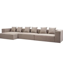 Hailey - Venstrevendt chaiselong modulsofa i sand med 3 moduler L: 415 X D: 148 X H: 65 cm