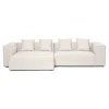 Hailey - Venstrevendt chaiselong modulsofa i beige med 2 moduler L: 294 X D: 148 X H: 65 cm