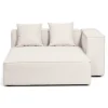Hailey højre chaiselong modul i beige L: 147 X D: 148 X H: 65 cm
