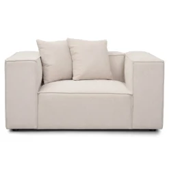 Hailey lænestol i beige L: 136 X D: 100 X H: 64 Cm