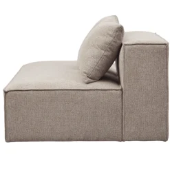 Hailey modul med halvt ryglæne venstrevendt i sand L:148 x D: 100 x H: 65 cm