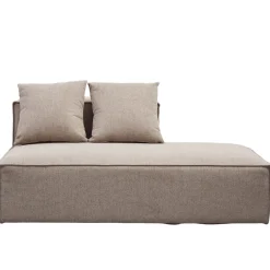 Hailey modul med halvt ryglæne højrevendt i sand L: 148 x D: 100 x H: 65 cm