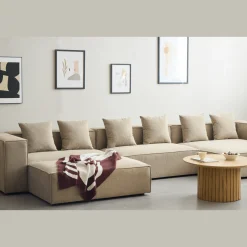 Hailey puf i sand 121 x 74 cm