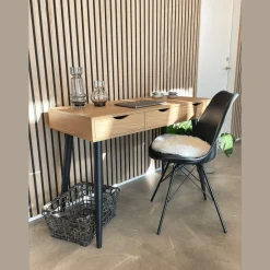 Hannah spisebordsstol - Sort med sorte ben