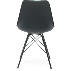 Hannah spisebordsstol - Sort med sorte ben