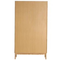 Havana egetræ vitrineskab med 2 låger - 180x40x100 cm