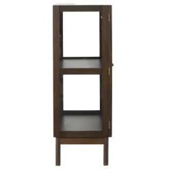 Havana vitrineskab i røget eg med 2 låger - 110x40x100 cm