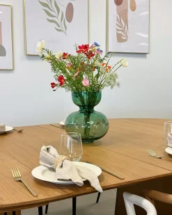 Hazel glasvase grøn 25 cm