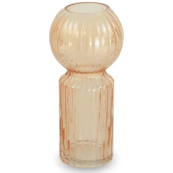 Hera glasvase ravfarvet 23 cm