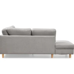 Jennifer højrevendt u-sofa i lys grå med chaiselong - L: 300 x D: 208 x H: 82 cm