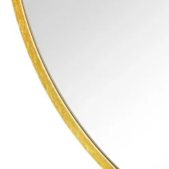 Julia rundt spejl med messing/guld ramme Ø50 cm