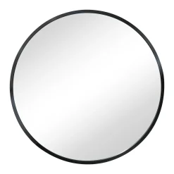 Julia Rundt Spejl Med sort Ramme Ø50 cm