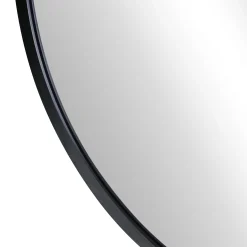Julia Rundt Spejl Med sort Ramme Ø50 cm