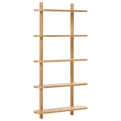 Juliet væghylde i eg med 5 hylder H:140 x B:22 x B:75 cm