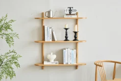 Juliet væghylde i eg med 3 hylder H:100 x D:22 x B:90 cm