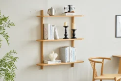 Juliet væghylde i eg med 3 hylder H:100 x D:22 x B:90 cm