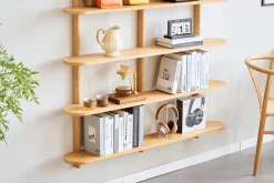 Juliet væghylde i eg med 5 hylder H:140 x D:22 x B:130 cm