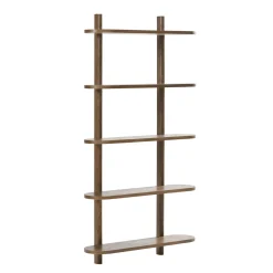 Juliet væghylde i røget eg med 5 hylder H:140 x B:22 x B:75 cm