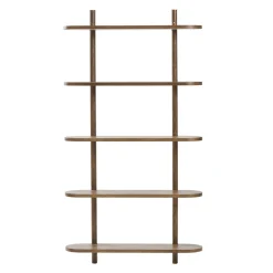 Juliet væghylde i røget eg med 5 hylder H:140 x B:22 x B:75 cm