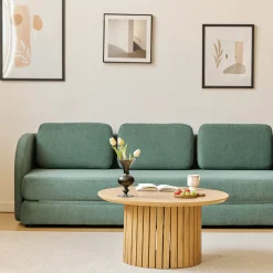 Katarina foldbar sovesofa grøn L: 217 x D: 77/145 x H: 75 cm